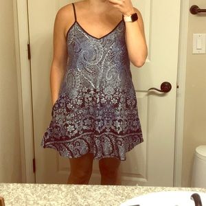 Navy Mini Swing Dress